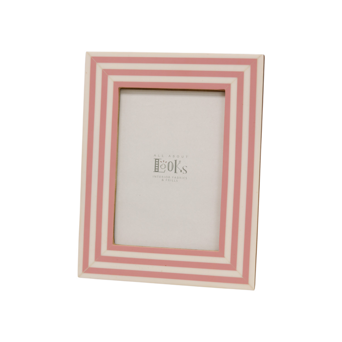 Striped Resin Photo Frame