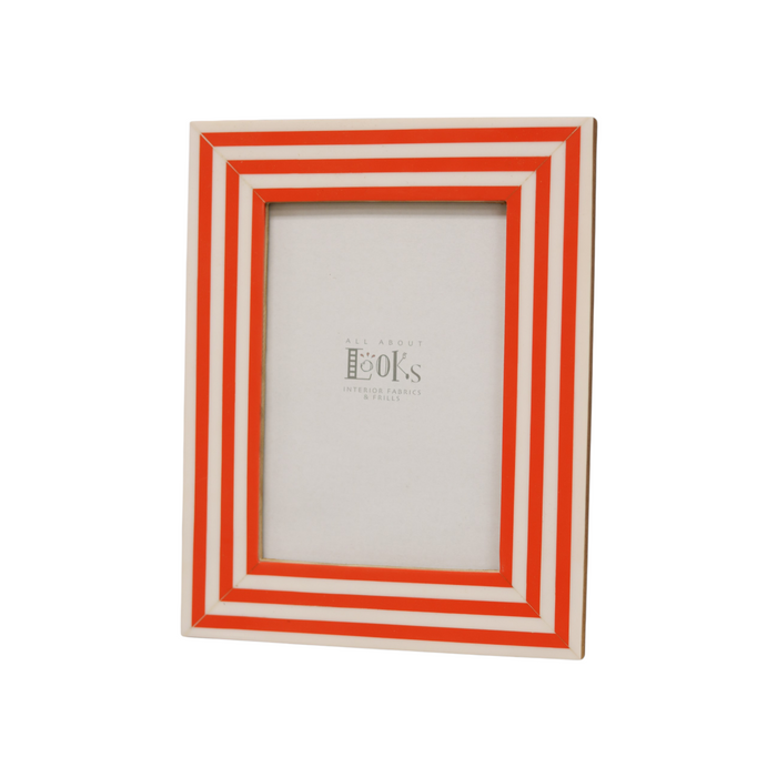 Striped Resin Photo Frame