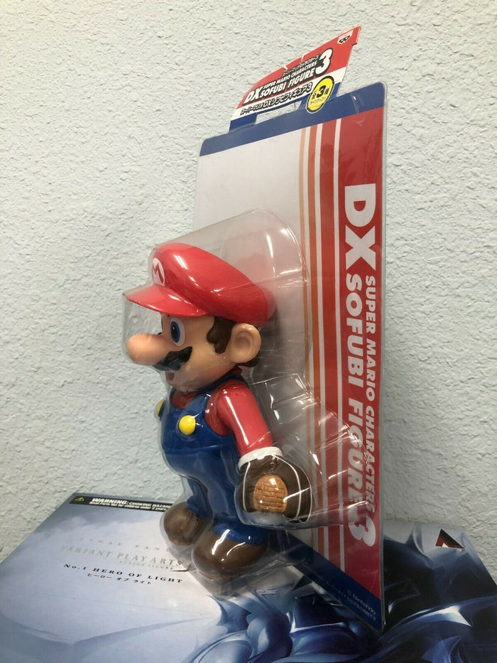 Super Mario DX SOFUBI Series 8 MARIO with Tennis Play Set 8 inch Figure