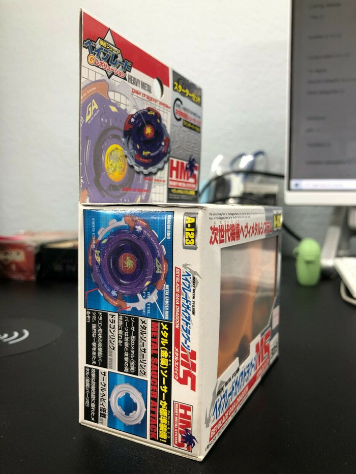 Takara Tomy Beyblade A-123 Starter Gaia Dragoon MS Vintage US SELLER