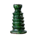 Tamegroute Green Ribbed Candle Stand