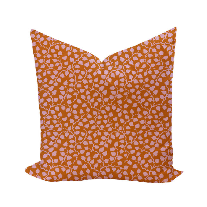 Tangerine Print Pillow - 22"