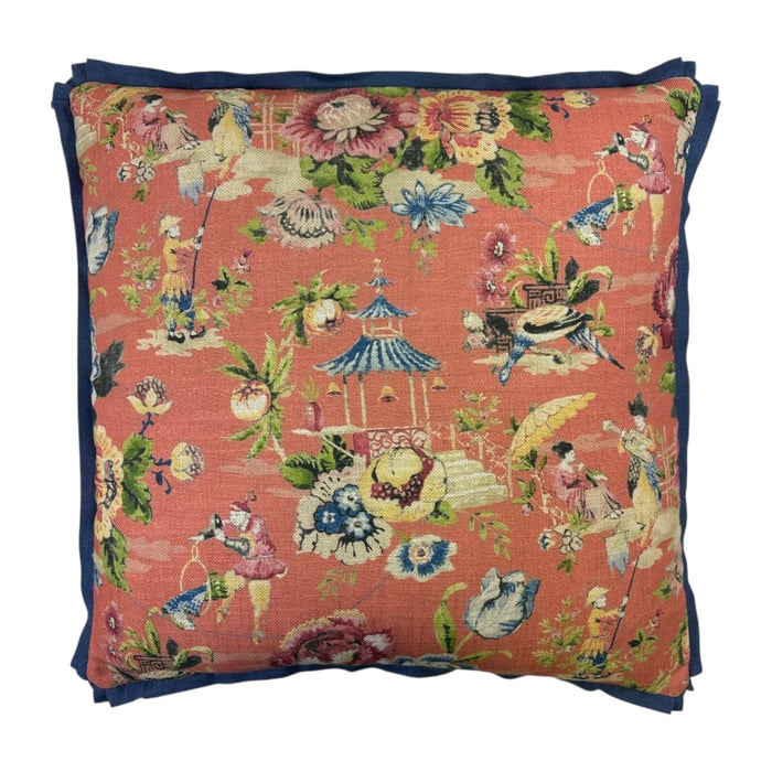 Travel Diary Flamingo Pillow - 22"
