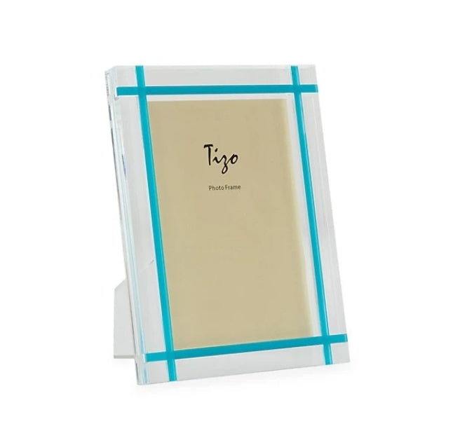 Turquoise Lucite Frame