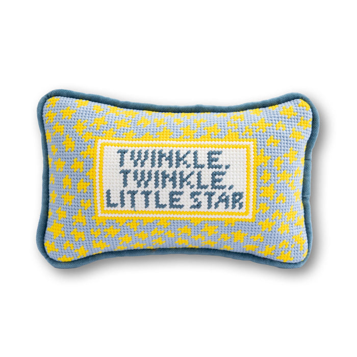 Twinkle Twinkle Mini Needlepoint Pillow - 5" x 8"