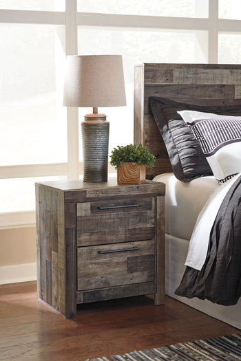 Two Drawer Night Stand Derekson Multi Gray