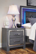 Two Drawer Night Stand Lodanna Gray