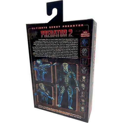 ULTIMATE SCOUT PREDATOR Predator 2 Movie 7" inch Scale Action Figure Neca 2020