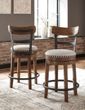 UPH Swivel Barstool (1/CN) Valebeck Brown