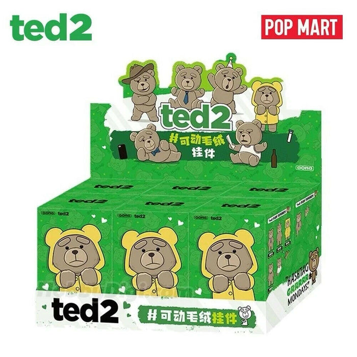 US Seller Authentic Pop Mart Ted2 Teddy Bear Action Plush Pendant Assortment Box