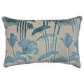 Vanity Peacock Cut Velvet Pillow - 16" x 14"