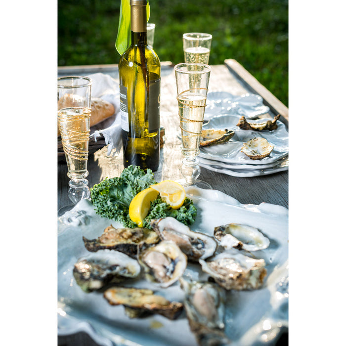 White Oyster Plate Styled
