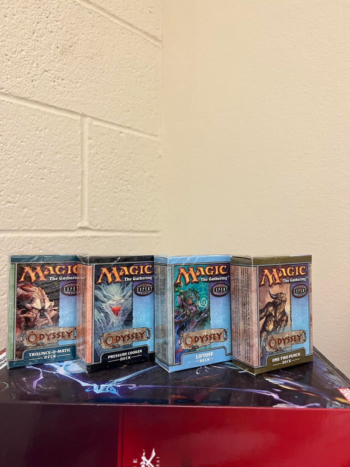 WOTC MtG ODYSSEY Set - Pressure Cooker, Liftoff, One-Two Punch, Trounce-O-Matic