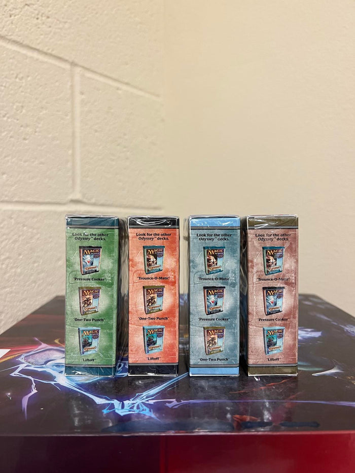 WOTC MtG ODYSSEY Set - Pressure Cooker, Liftoff, One-Two Punch, Trounce-O-Matic