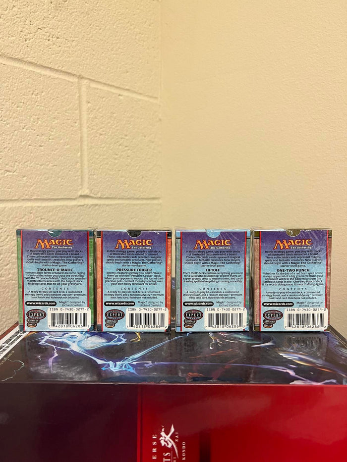 WOTC MtG ODYSSEY Set - Pressure Cooker, Liftoff, One-Two Punch, Trounce-O-Matic