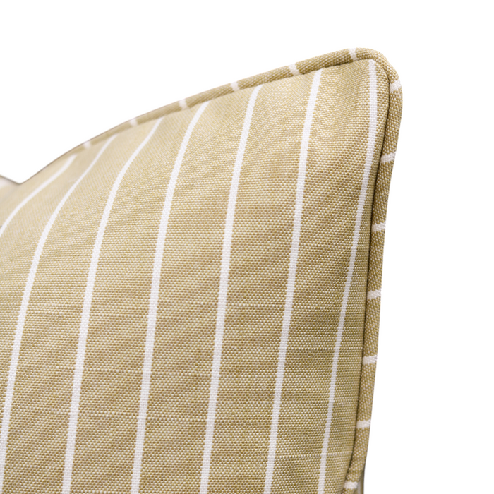 Yellow Striped Pillow - 22"