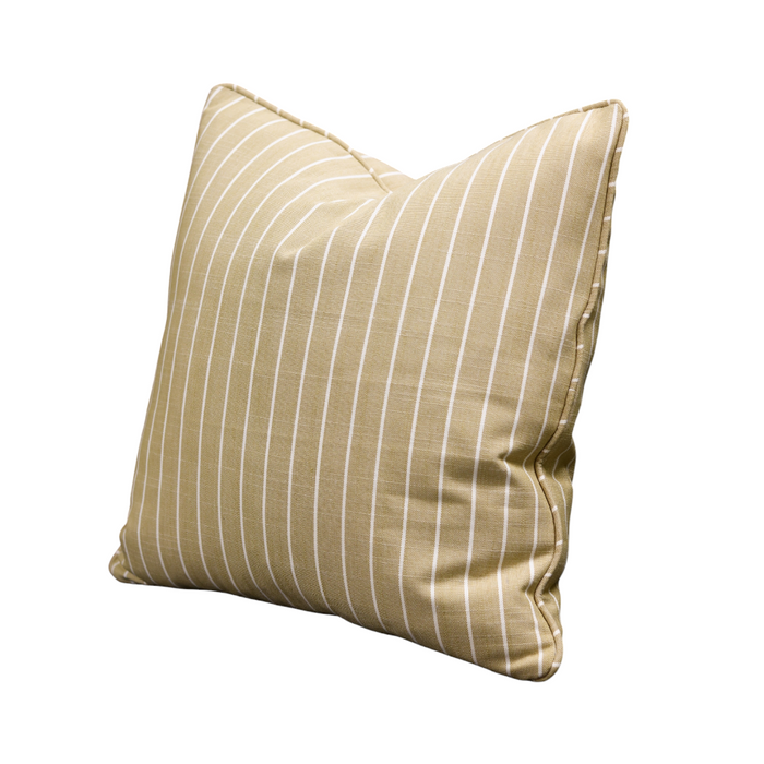 Yellow Striped Pillow - 22"